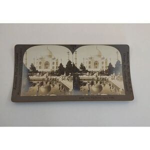 Taj Mahal India Photograph Keystone Stereoview Card